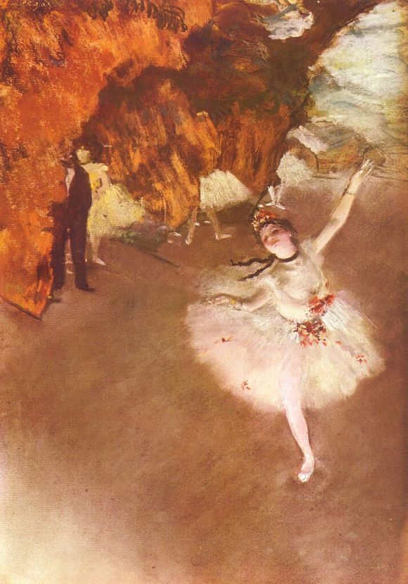 Roseta Mauri en el cuadro "L'étoile" (o "La danseuse sur scène").